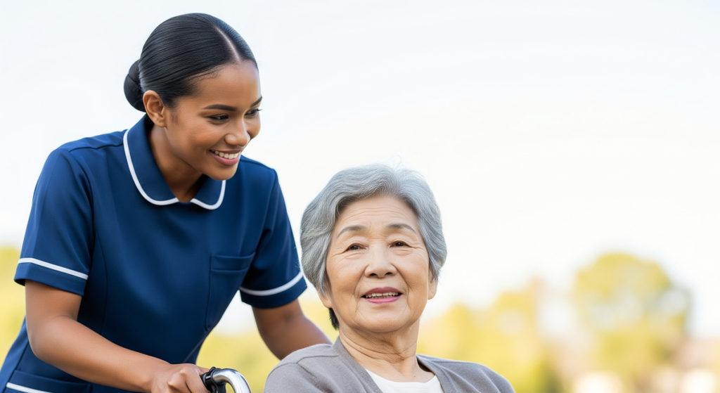 介護現場での外国人人材の接客研修を含めたビジネスマナー研修